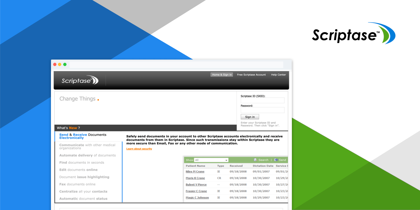 Scriptase &mdash; document management and delivery for clinicians