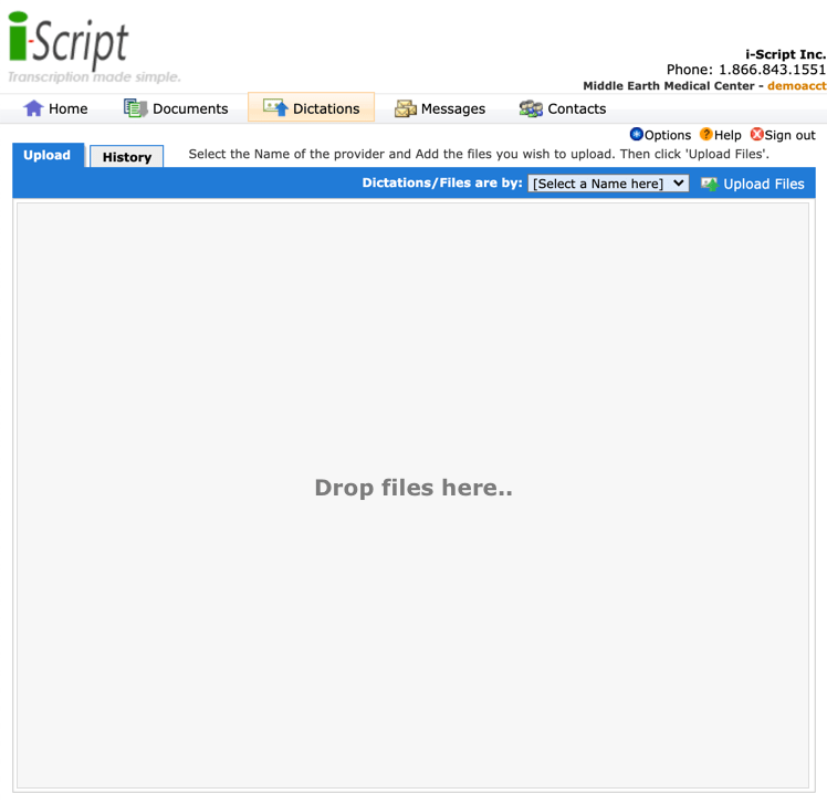 Dictation Upload