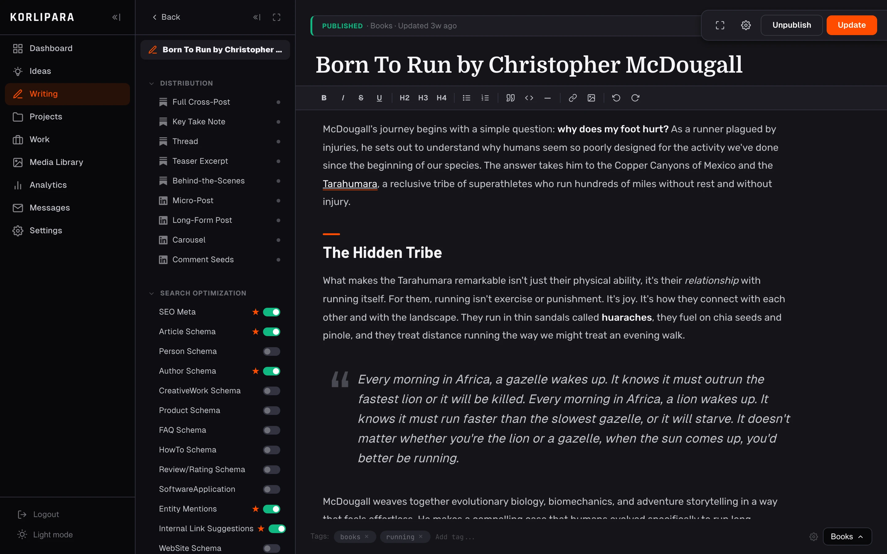 Rich-text editor