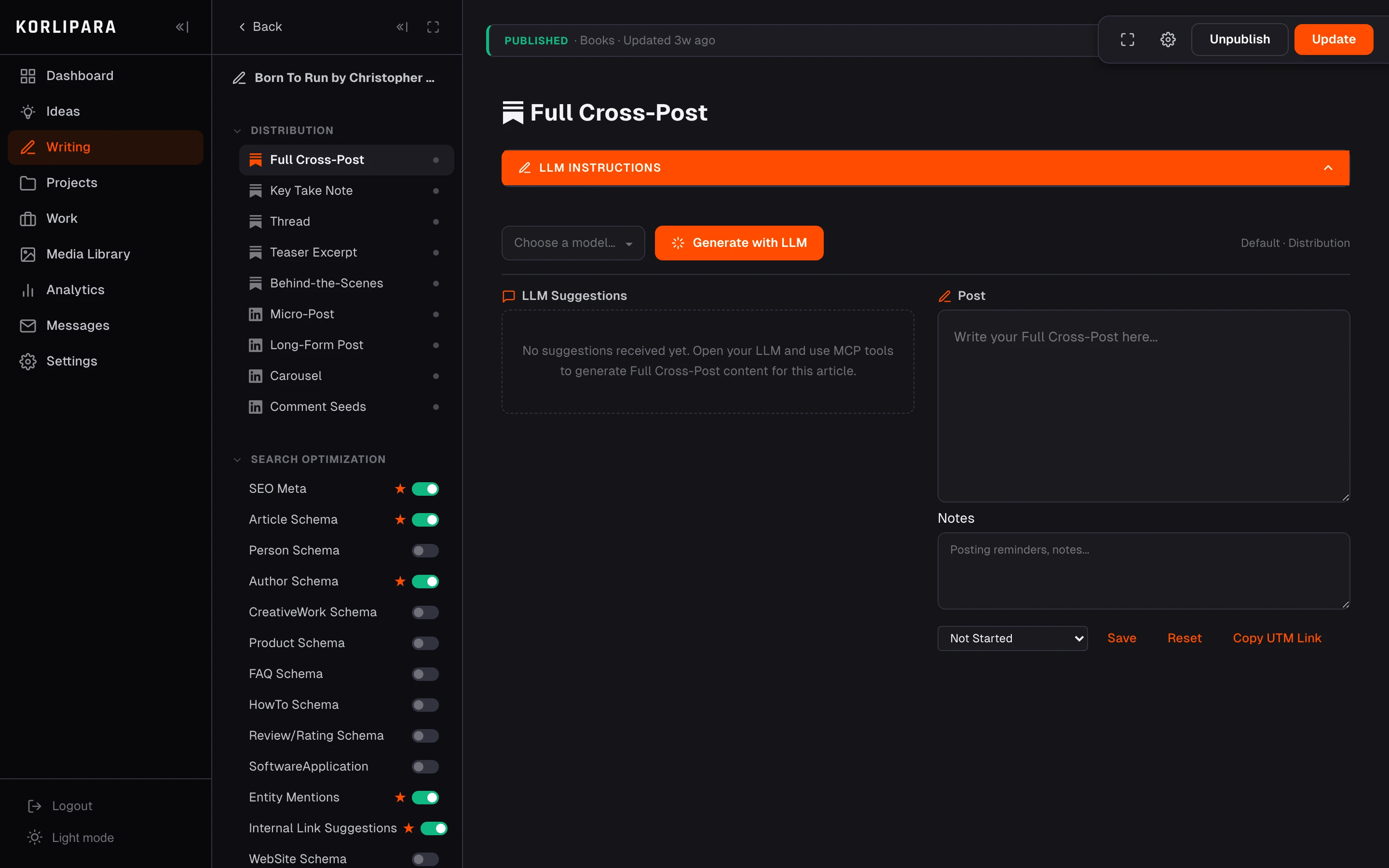 Distribution pipeline with self-rated variants
