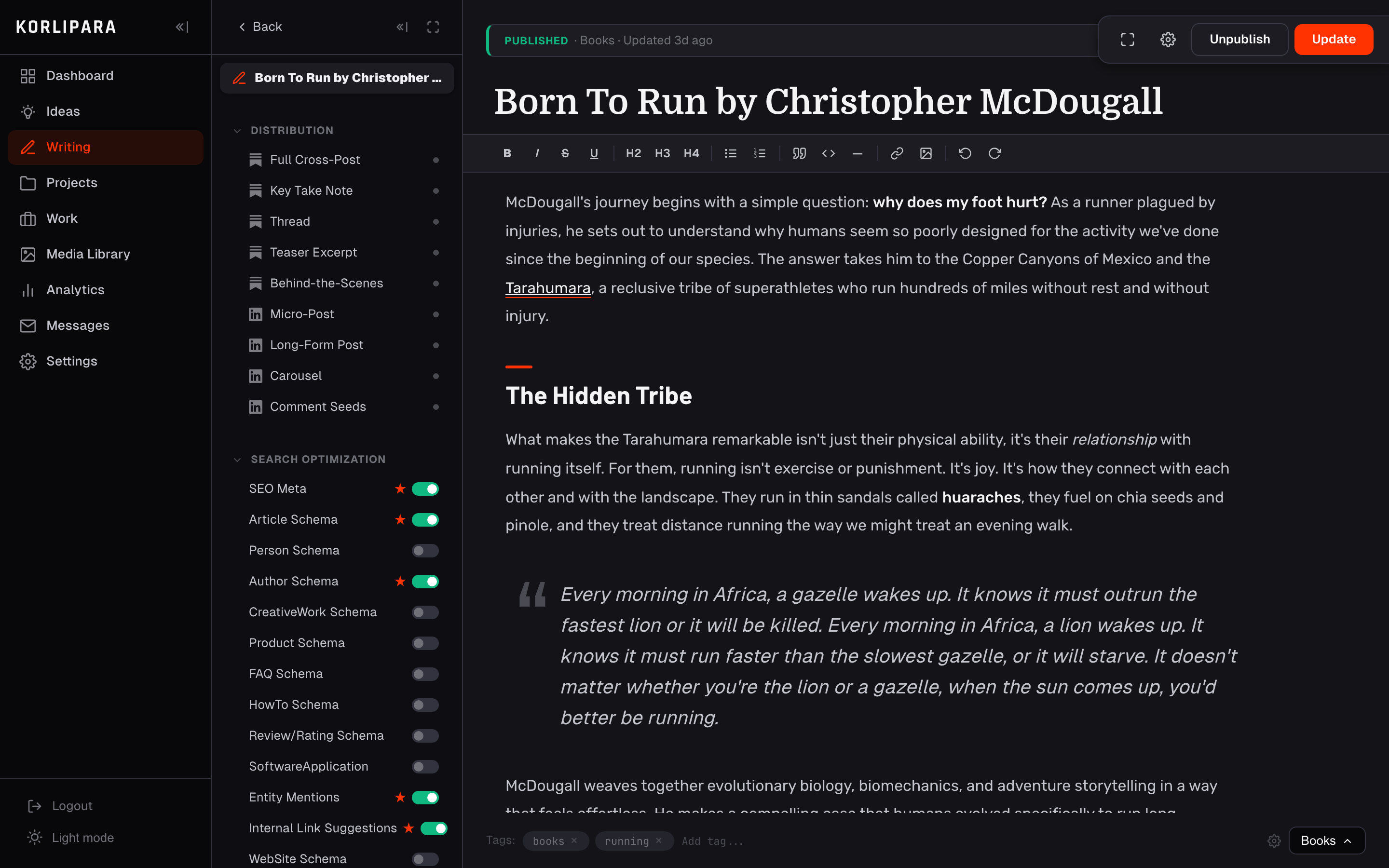 Rich-text editor
