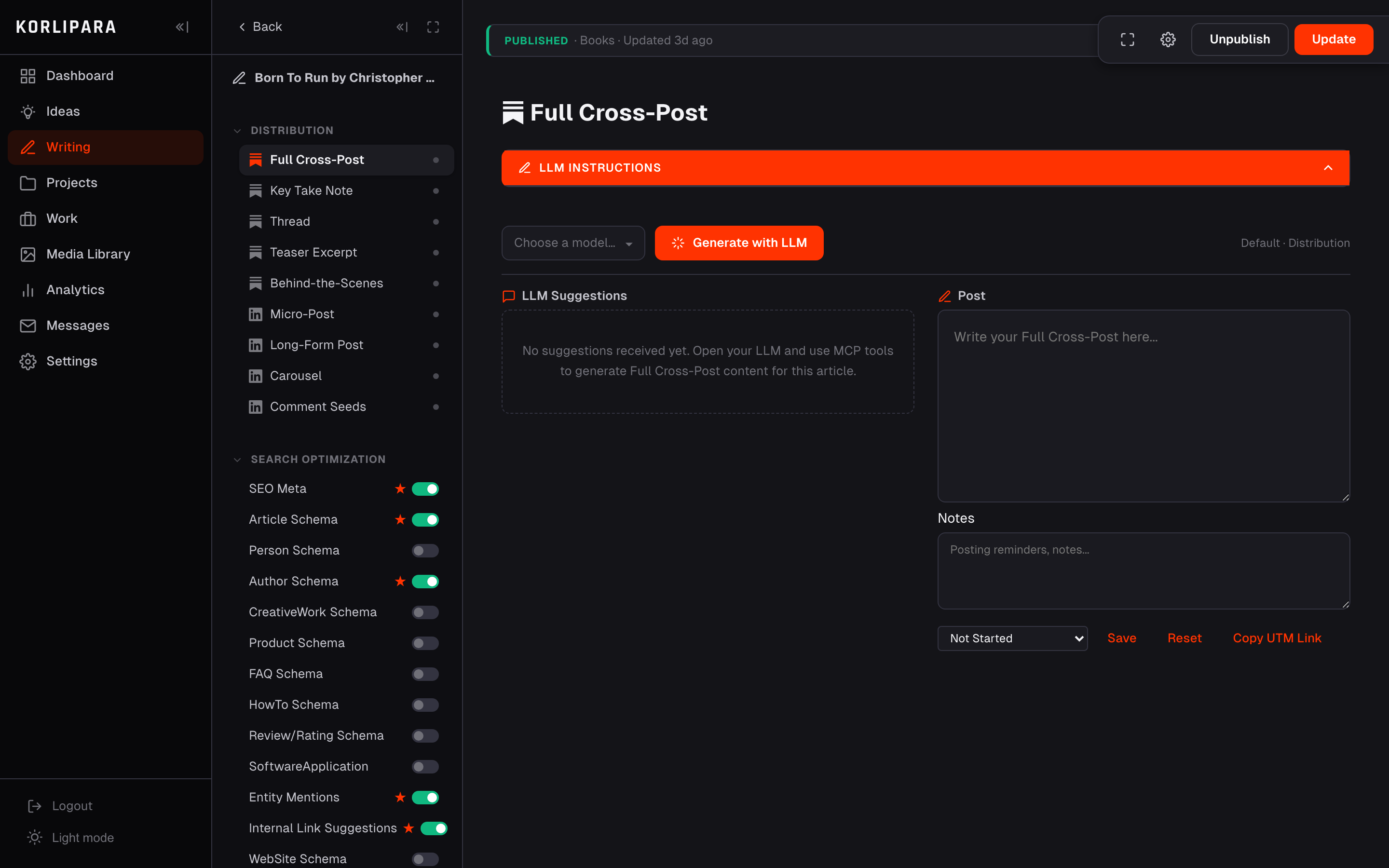 Distribution pipeline with self-rated variants